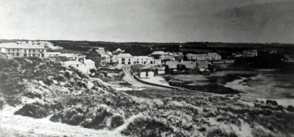 Narrowing beach